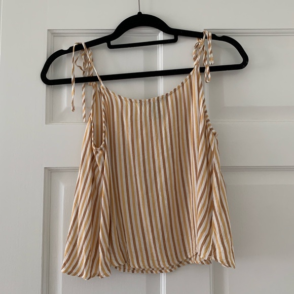 Forever 21 Women’s Tan and Yellow Tank - Picture 2 of 4